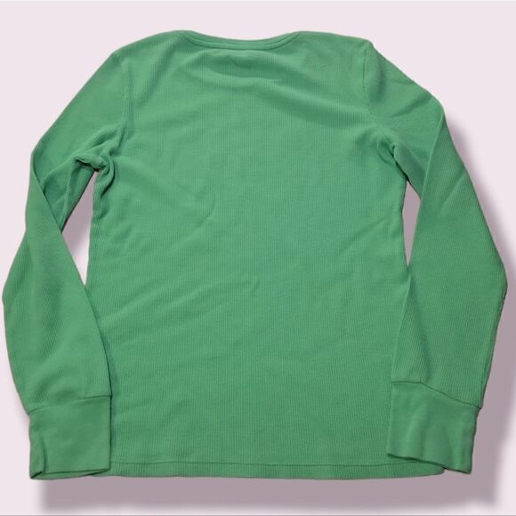 𝅺bundle of 2 Aeropstale Tops. Green Thermal. Red Collared Pullover. XL, XXL - Picture 5 of 12